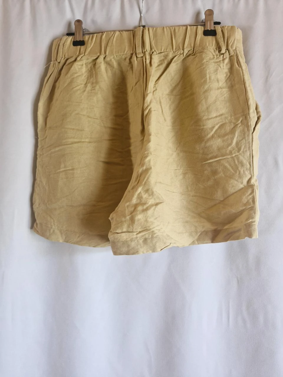 Short de talle alta para mujer - Beige amarillo - Talla S – photo 4
